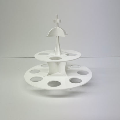 GREEK EASTER EGG STAND HOLDER ORTHODOX EASTER DISPLAY STAND WHITE