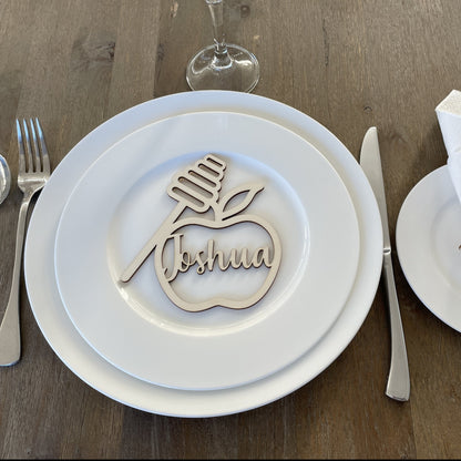 HONEY & APPLE CUSTOM NAME TABLE PLACE CARD