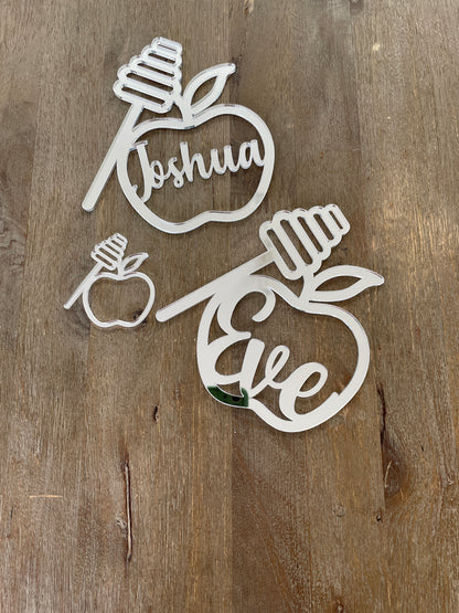 HONEY & APPLE CUSTOM NAPKIN RING HOLDERS SET OF 6