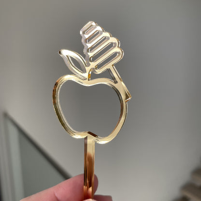 HONEY & APPLE CUPCAKE TOPPERS SET OF 6
