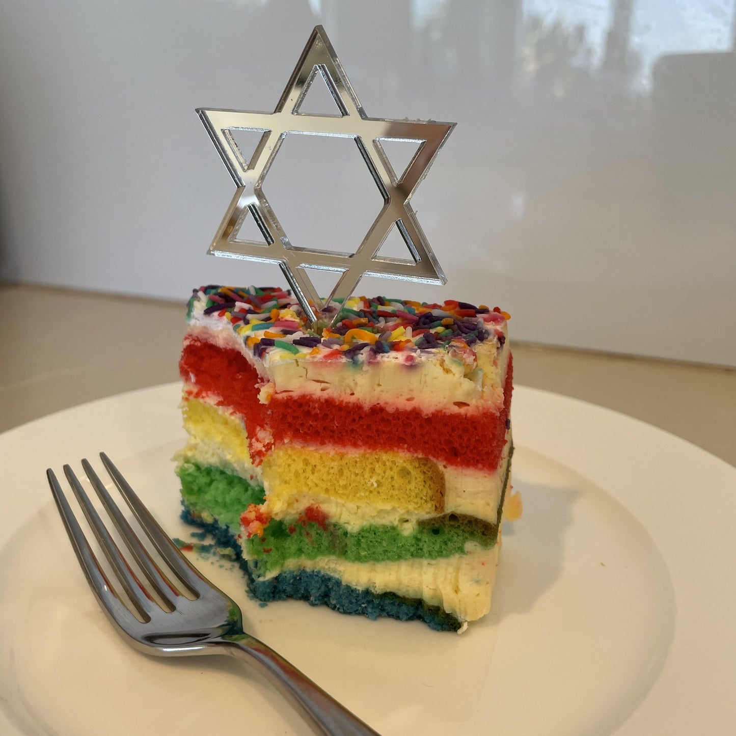 STAR OF DAVID CUPCAKE TOPPERS SET OF 6