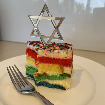 STAR OF DAVID CUPCAKE TOPPERS SET OF 6