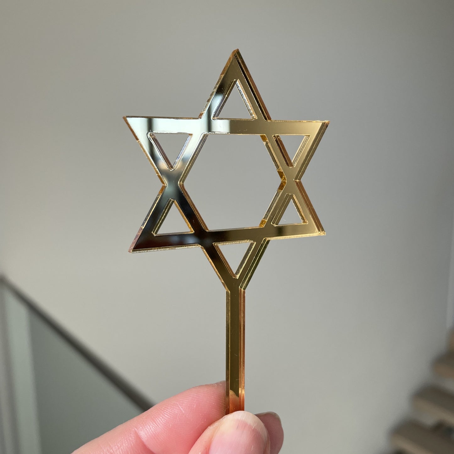 STAR OF DAVID CUPCAKE TOPPERS SET OF 6