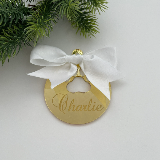 CUSTOM DOG PAW CHRISTMAS BAUBLE