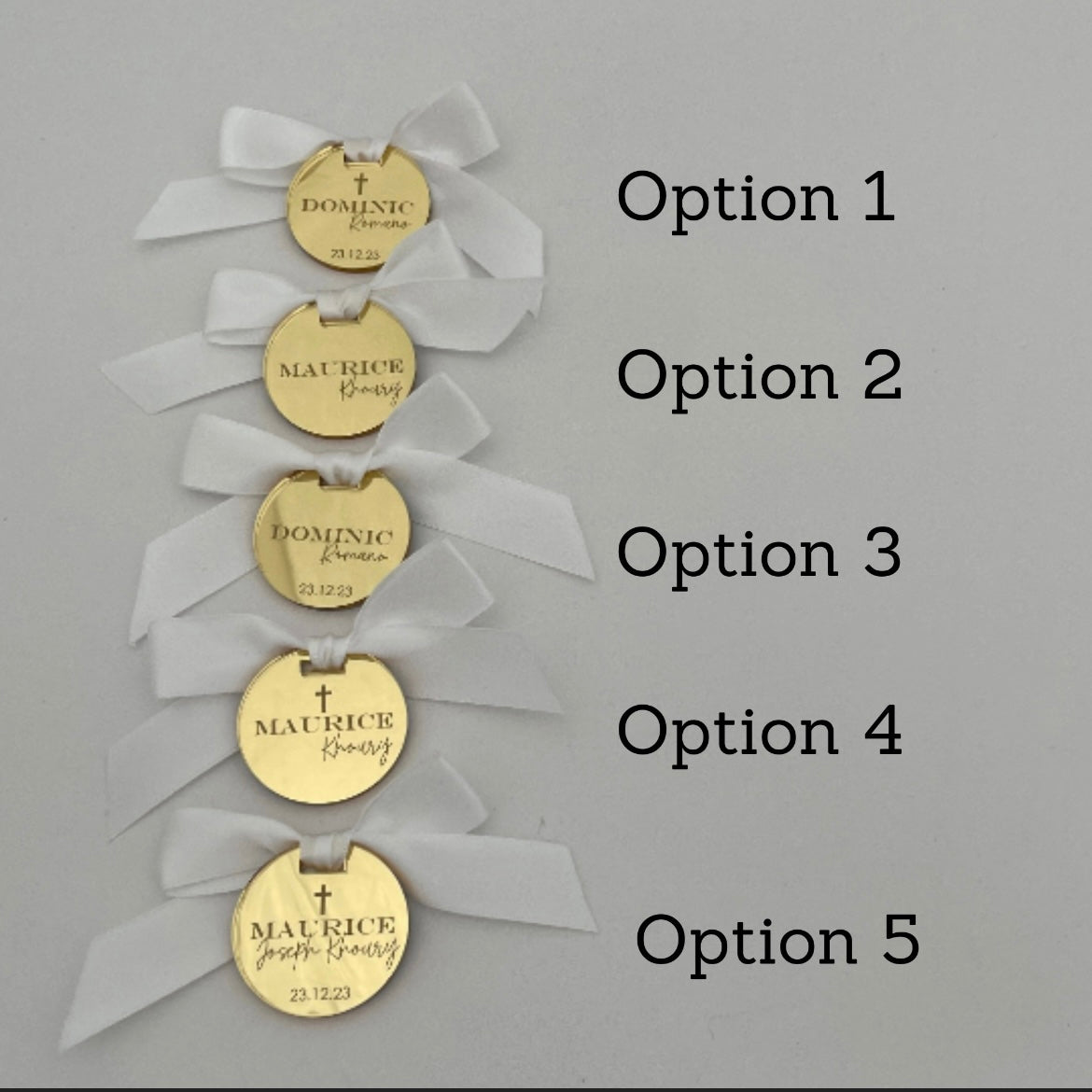 10 X PERSONALISED ACRYLIC TAGS