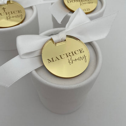 10 X PERSONALISED ACRYLIC TAGS