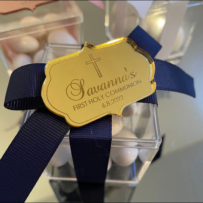 10 x PERSONALISED ACRYLIC PLAQUE TAG