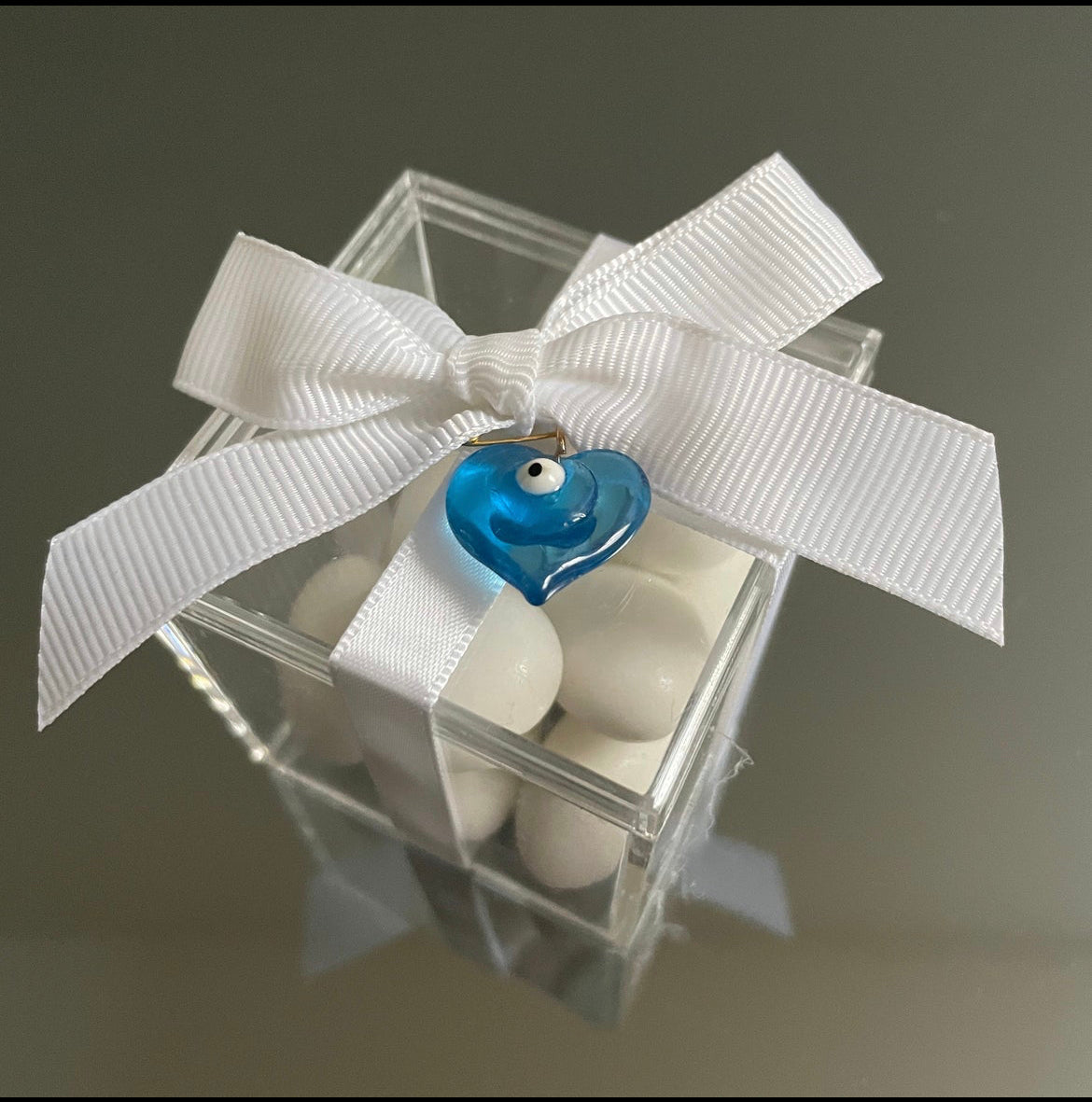 10 x EVIL EYE HEART BOMBONIERE