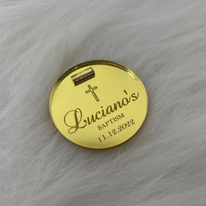 10 X PERSONALISED ACRYLIC NAME TAGS