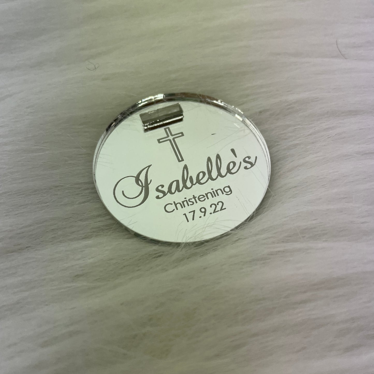10 X PERSONALISED ACRYLIC NAME TAGS