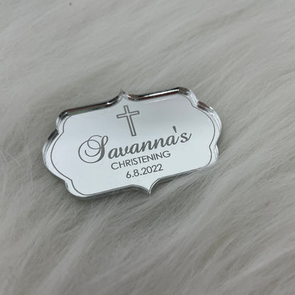 10 x PERSONALISED ACRYLIC PLAQUE TAG
