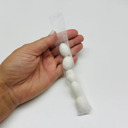10 X WHITE SLIM ORGANZA POUCHES