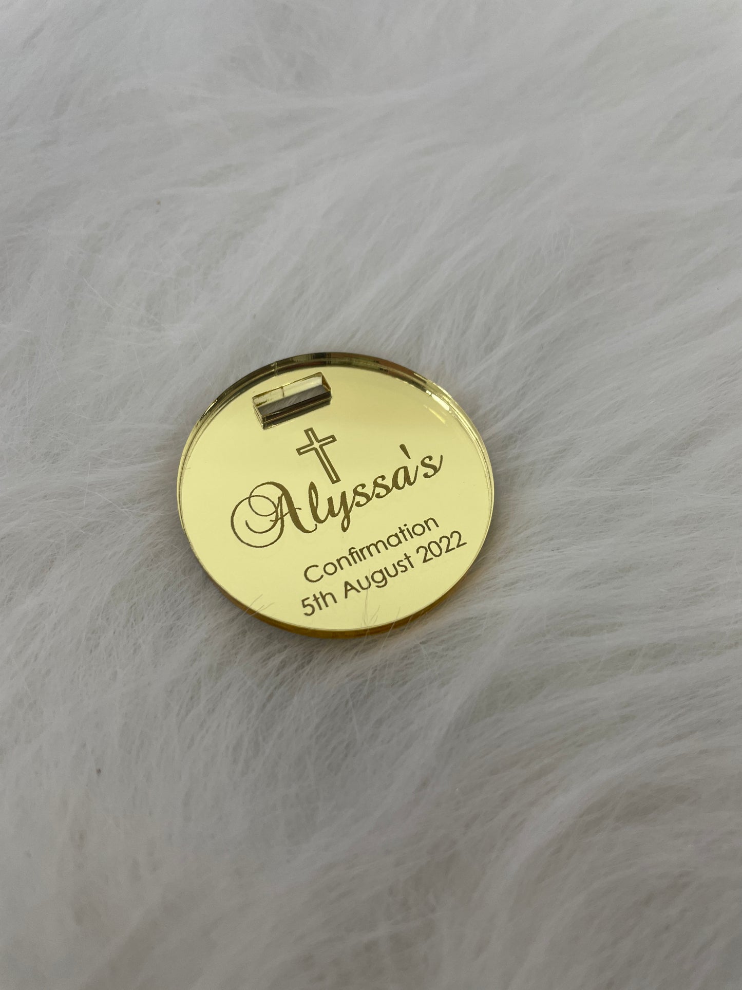 10 X PERSONALISED ACRYLIC NAME TAGS