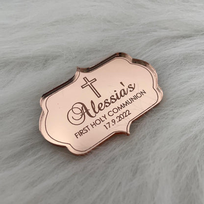 10 x PERSONALISED ACRYLIC PLAQUE TAG