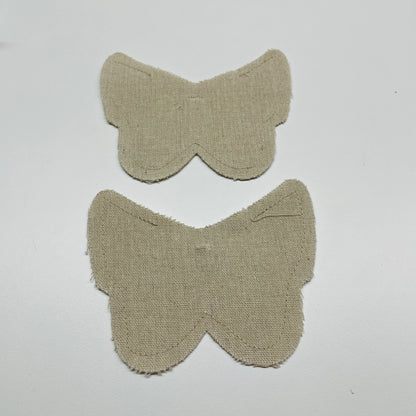 10 X BUTTERFLY BOMBONIERE POUCHES WITH RIBBON