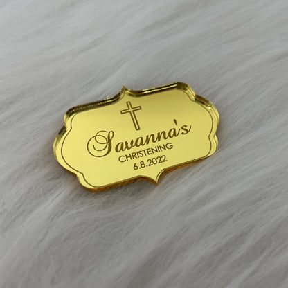 10 x PERSONALISED ACRYLIC PLAQUE TAG