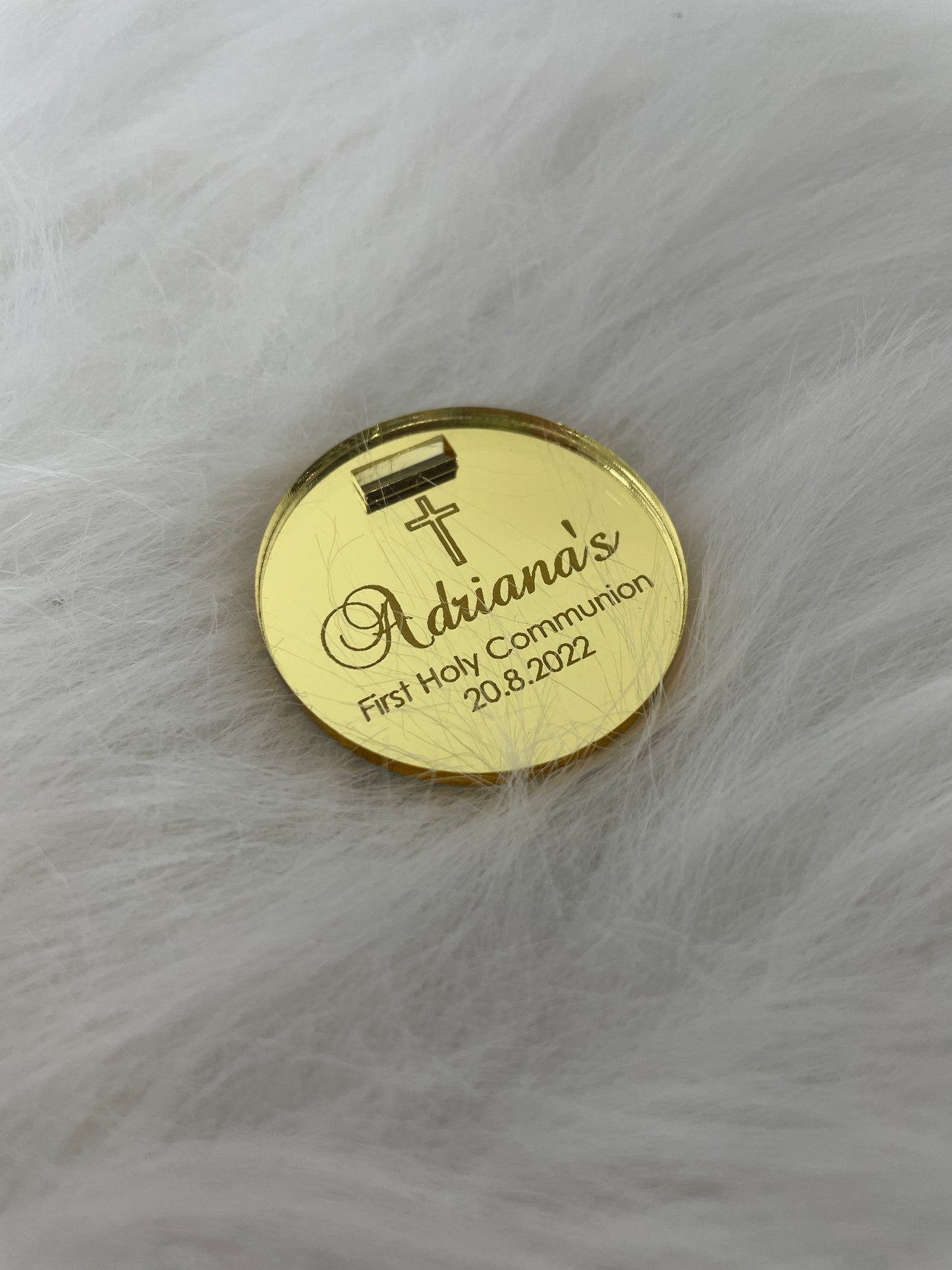 10 X PERSONALISED ACRYLIC NAME TAGS