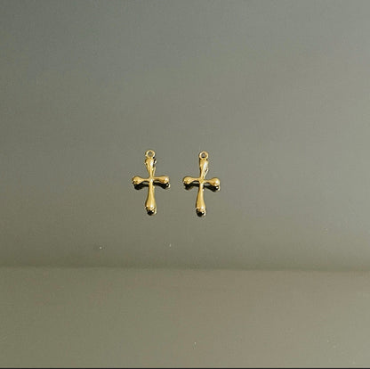 10 X METAL CROSSES