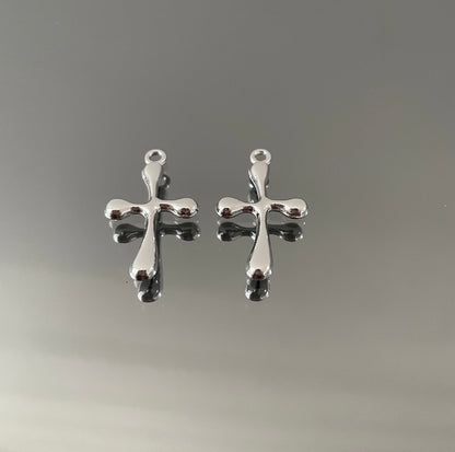 10 X METAL CROSSES