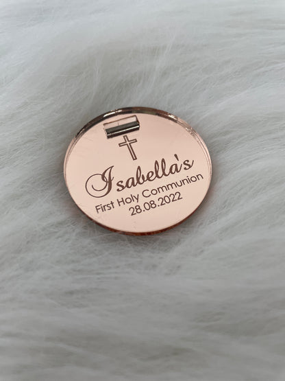 10 X PERSONALISED ACRYLIC NAME TAGS