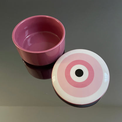 EVIL EYE MATI CERAMIC TRINKET BOX BOMBONIERE