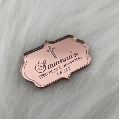 10 x PERSONALISED ACRYLIC PLAQUE TAG