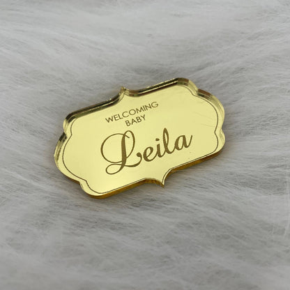 10 x PERSONALISED ACRYLIC PLAQUE TAG
