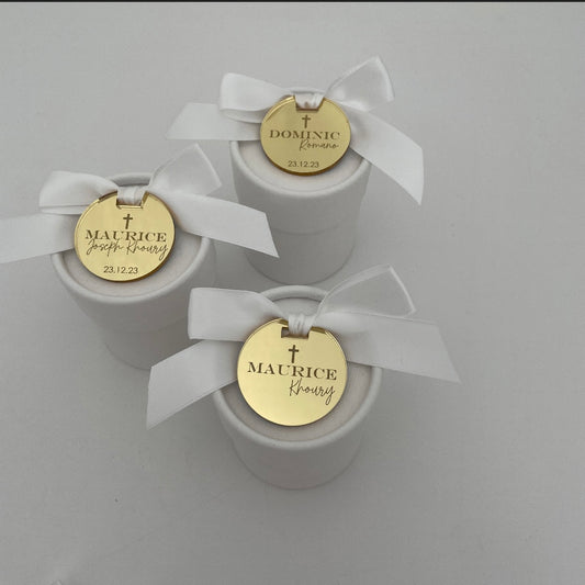 10 X PERSONALISED ACRYLIC TAGS