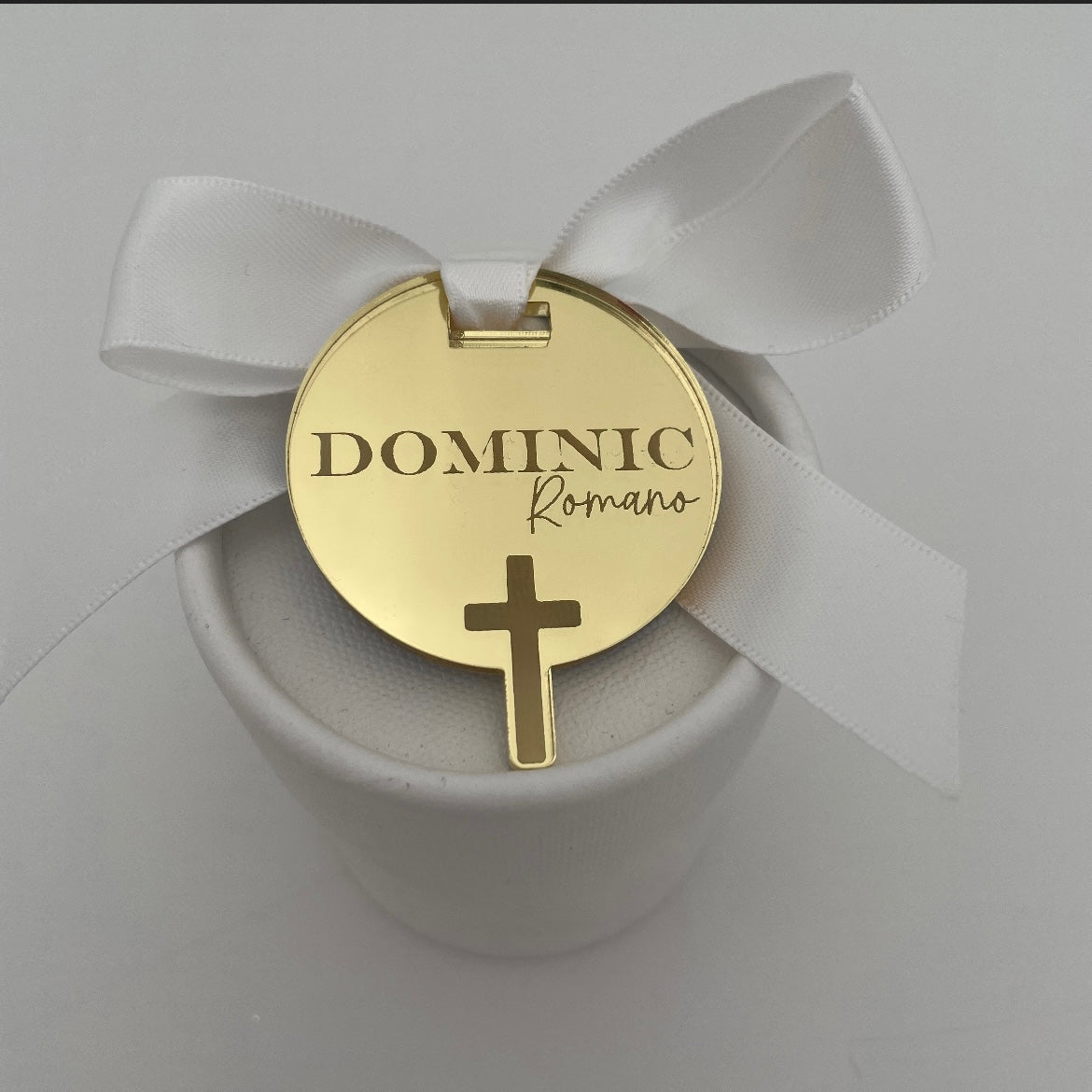 10 X ACRYLIC CROSS TAGS