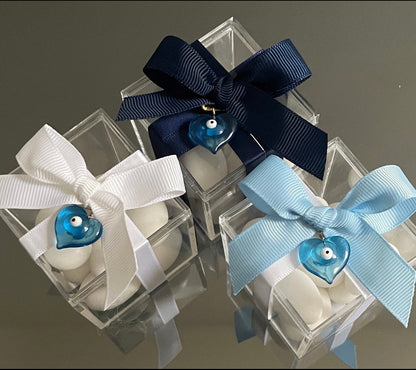 10 x EVIL EYE HEART BOMBONIERE
