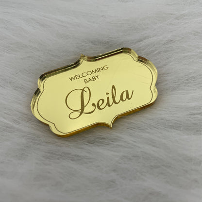 10 x PERSONALISED ACRYLIC PLAQUE TAG