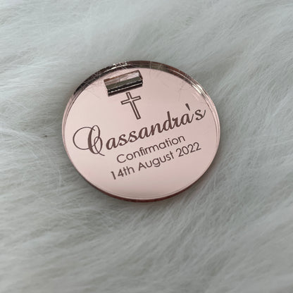10 X PERSONALISED ACRYLIC NAME TAGS