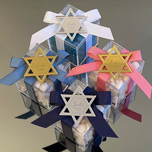 10 X Bat Mitzvah and Bar Mitzvah Favors Top Star of David