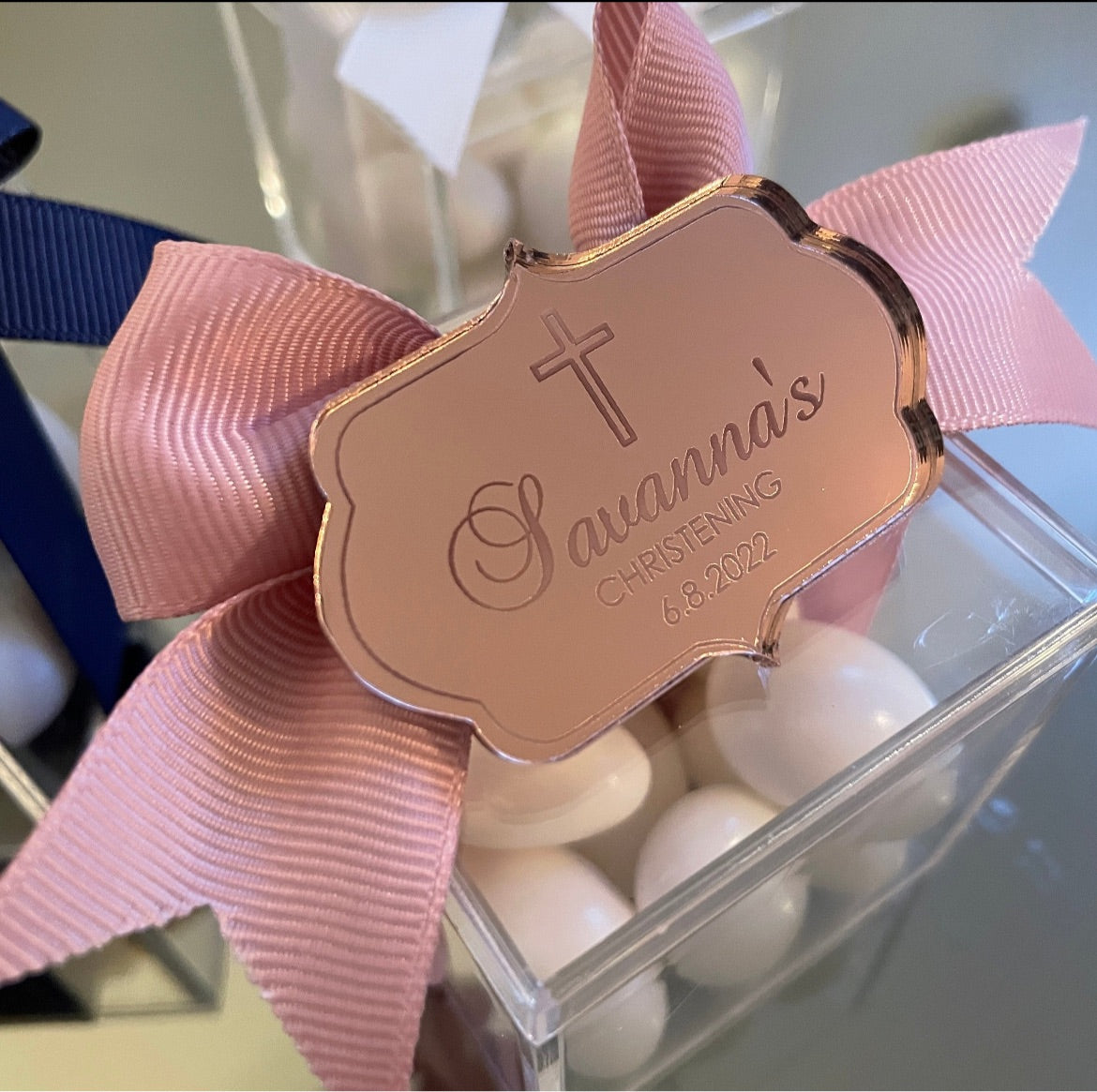 10 x PERSONALISED ACRYLIC PLAQUE TAG