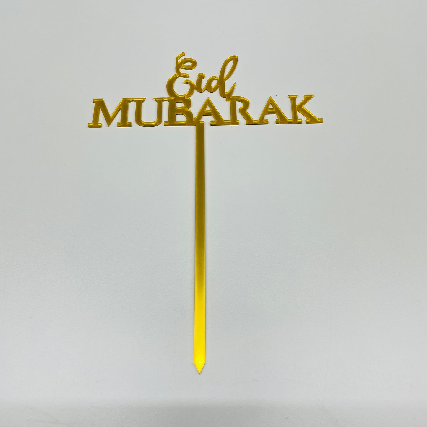 EID MUBARAK GOLD ACRYLUC CAKE TOPPER